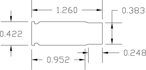 357 Auto Cartridge Drawing