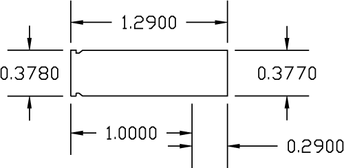 357 Rimless Mag Cartridge Drawing