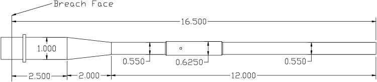 Featherweight barrel profile