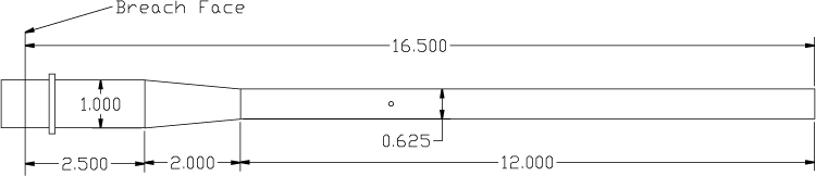 Lightweight barrel profile