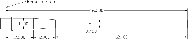 Medium weight barrel profile