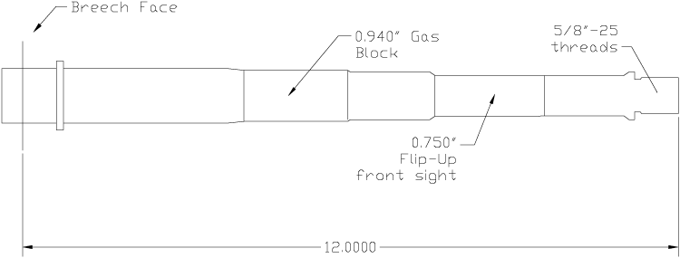 Custom stepped barrel profile