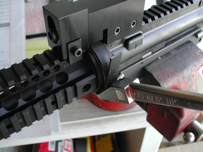 Alignment Of Upper Receiver Rail And Handguard.